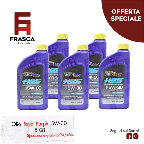 Olio motore sintetico hps 5w30 - sintetico,